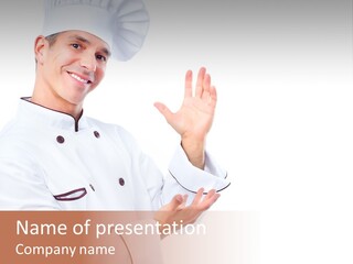 Profession Cooking White PowerPoint Template