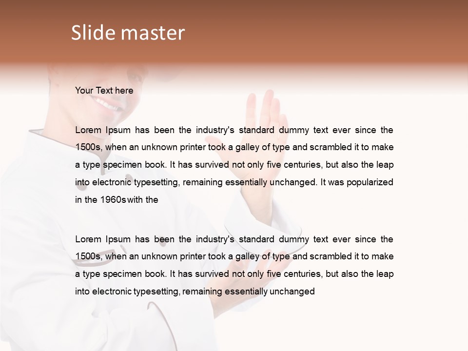 Profession Cooking White PowerPoint Template