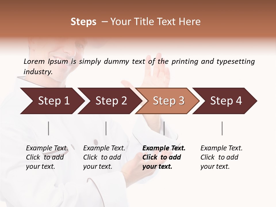Profession Cooking White PowerPoint Template