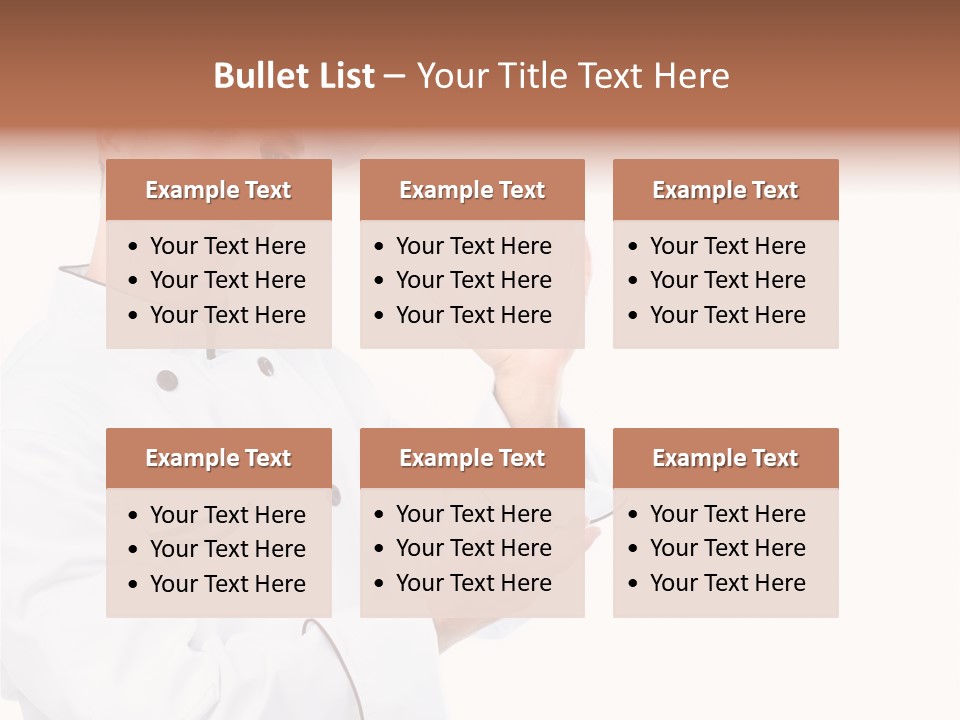 Profession Cooking White PowerPoint Template