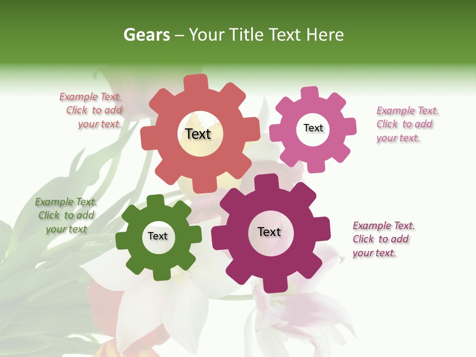 White Mother Background PowerPoint Template