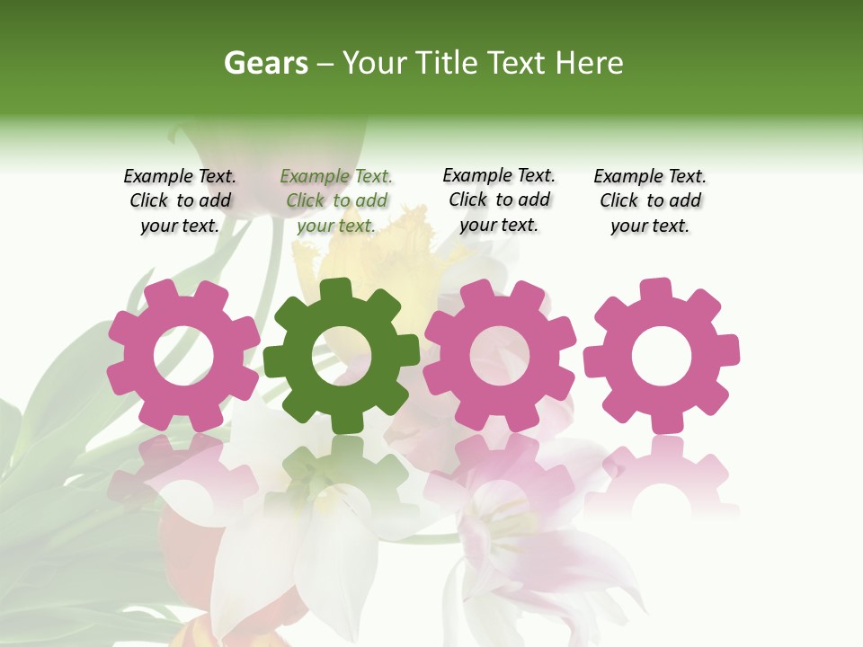 White Mother Background PowerPoint Template