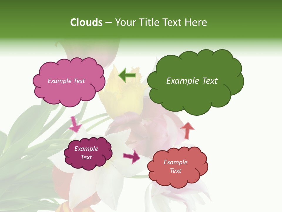 White Mother Background PowerPoint Template