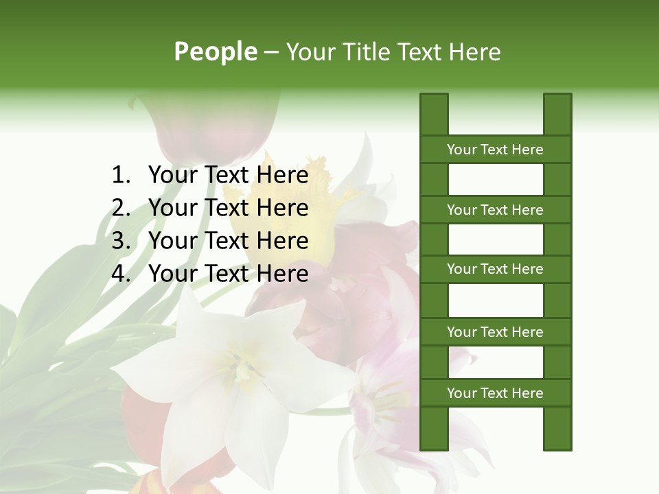 White Mother Background PowerPoint Template