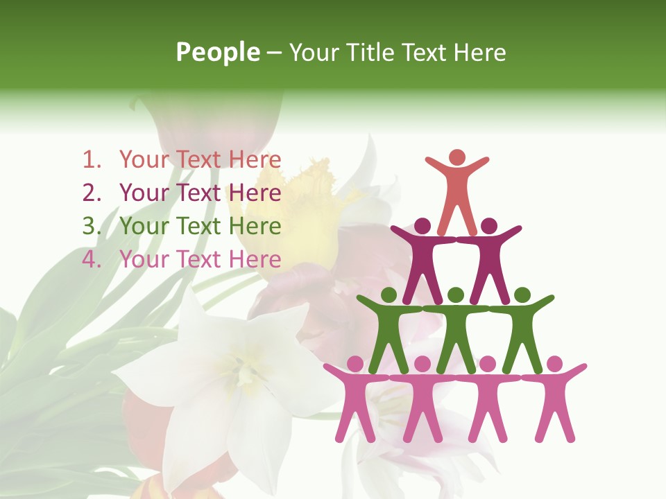 White Mother Background PowerPoint Template