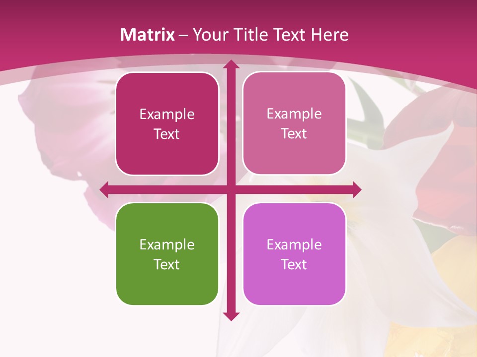 Natural Pink Text PowerPoint Template