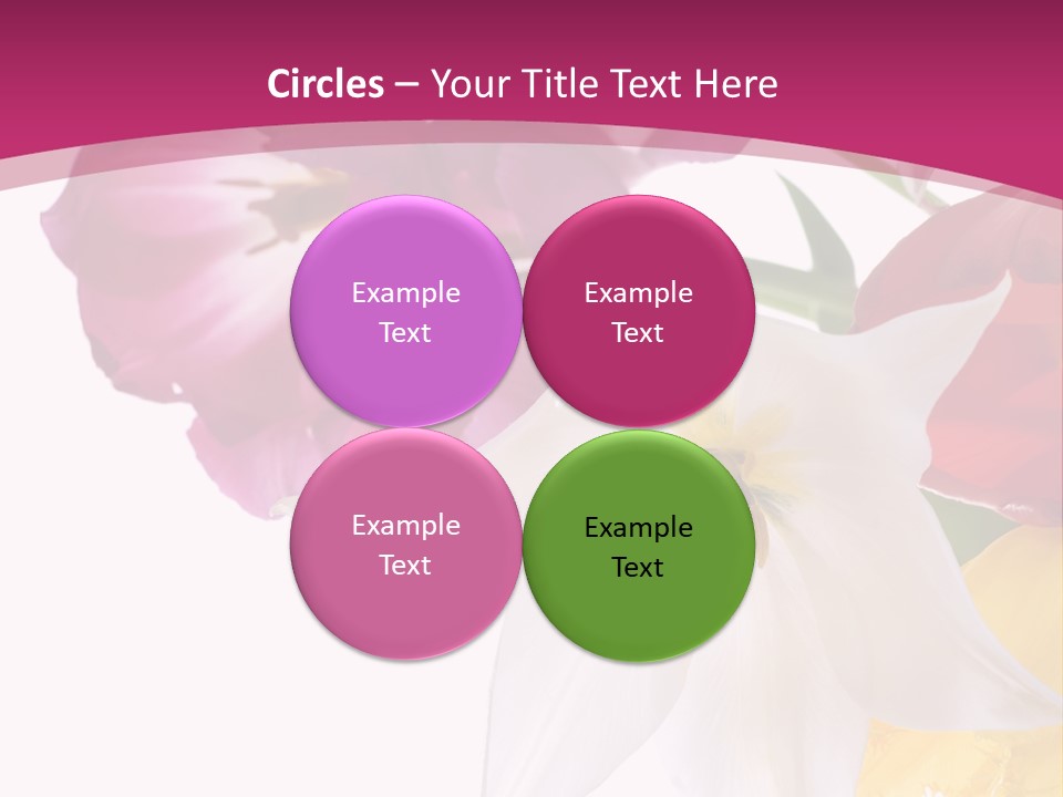 Natural Pink Text PowerPoint Template