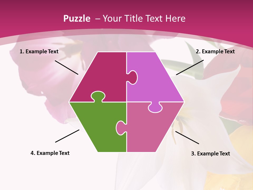 Natural Pink Text PowerPoint Template