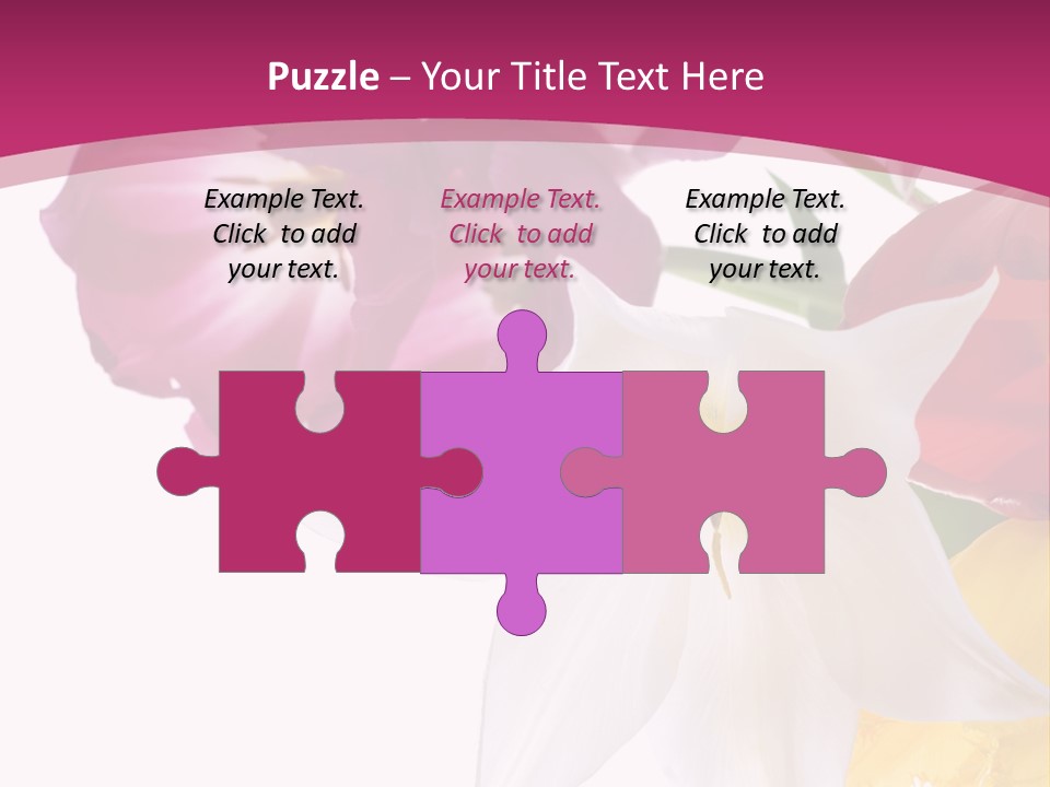 Natural Pink Text PowerPoint Template