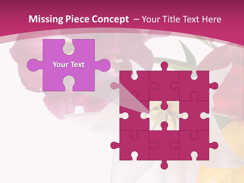 Natural Pink Text PowerPoint Template