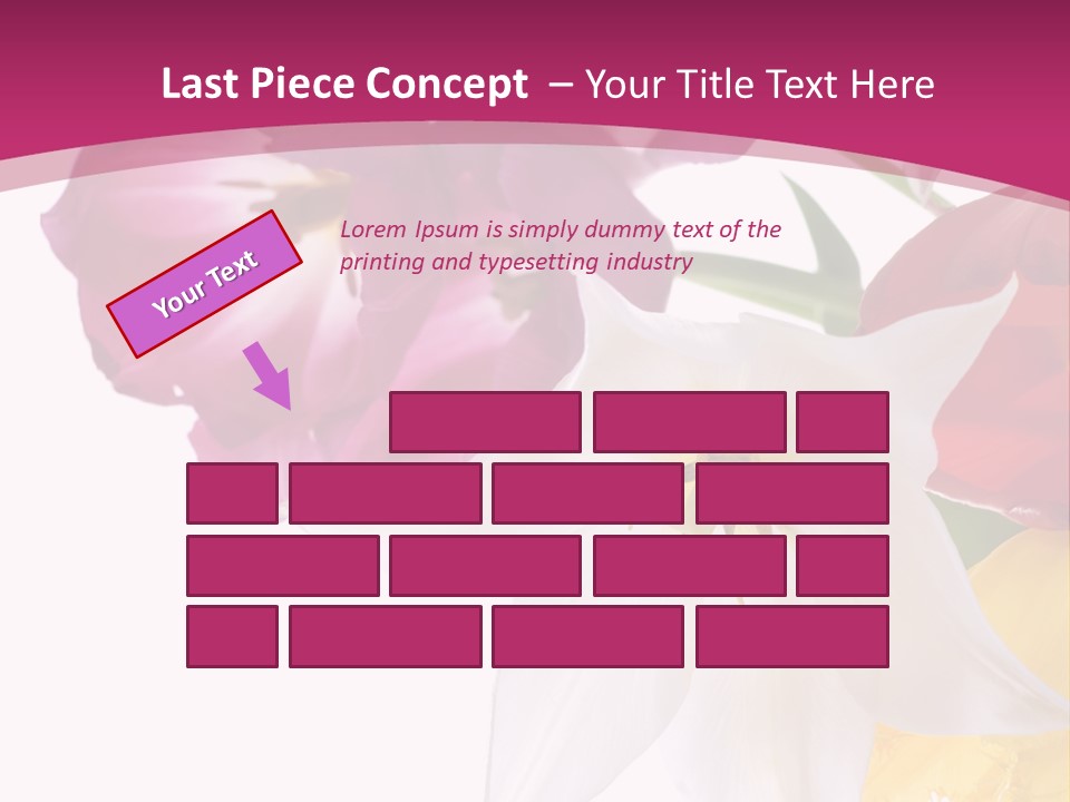 Natural Pink Text PowerPoint Template