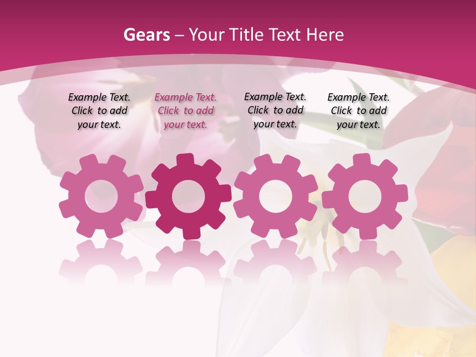 Natural Pink Text PowerPoint Template