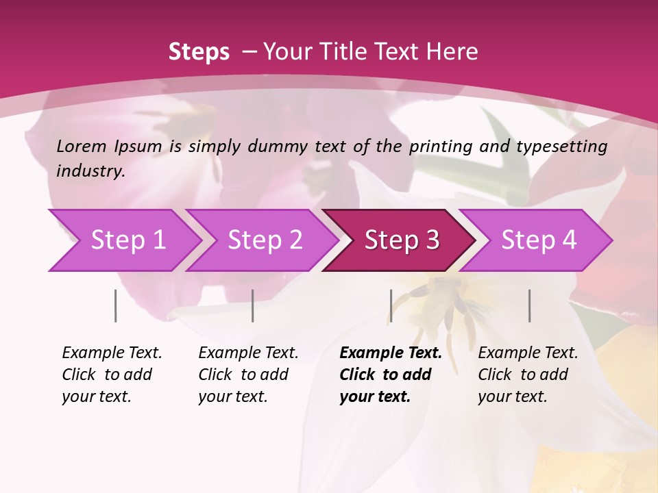 Natural Pink Text PowerPoint Template