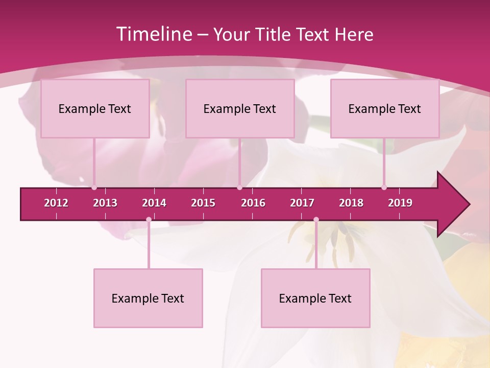 Natural Pink Text PowerPoint Template
