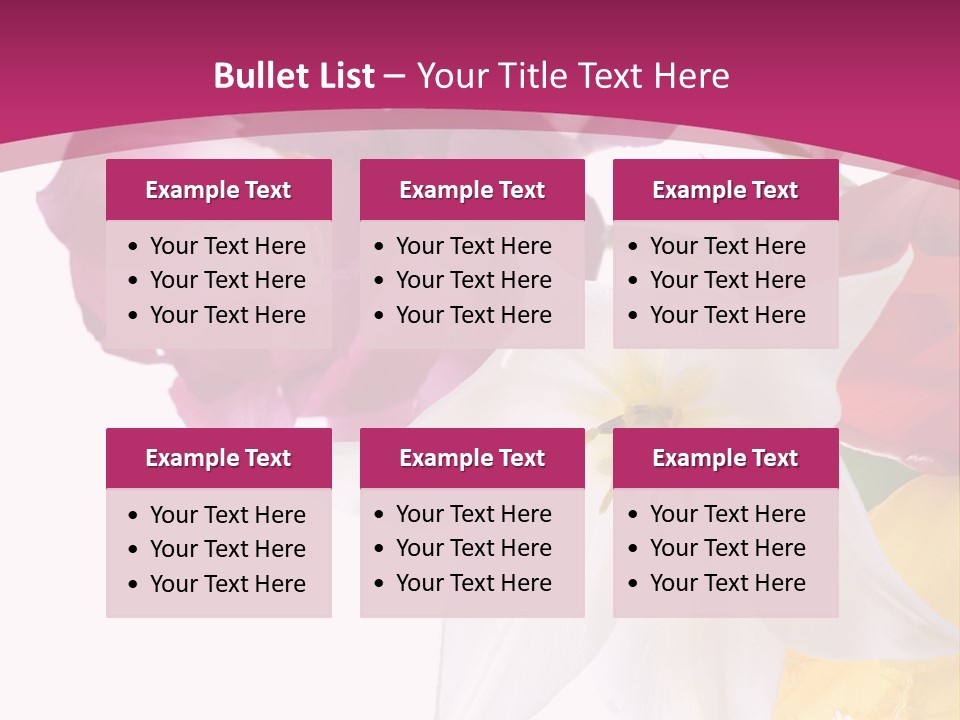 Natural Pink Text PowerPoint Template