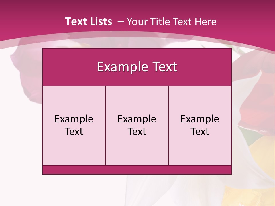 Natural Pink Text PowerPoint Template