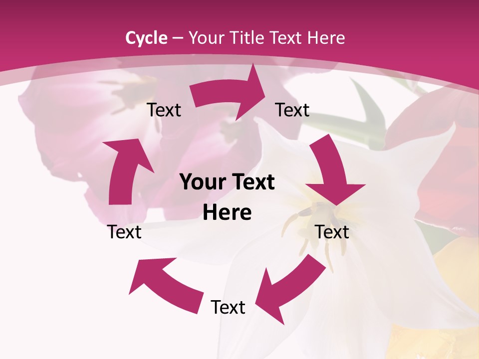 Natural Pink Text PowerPoint Template