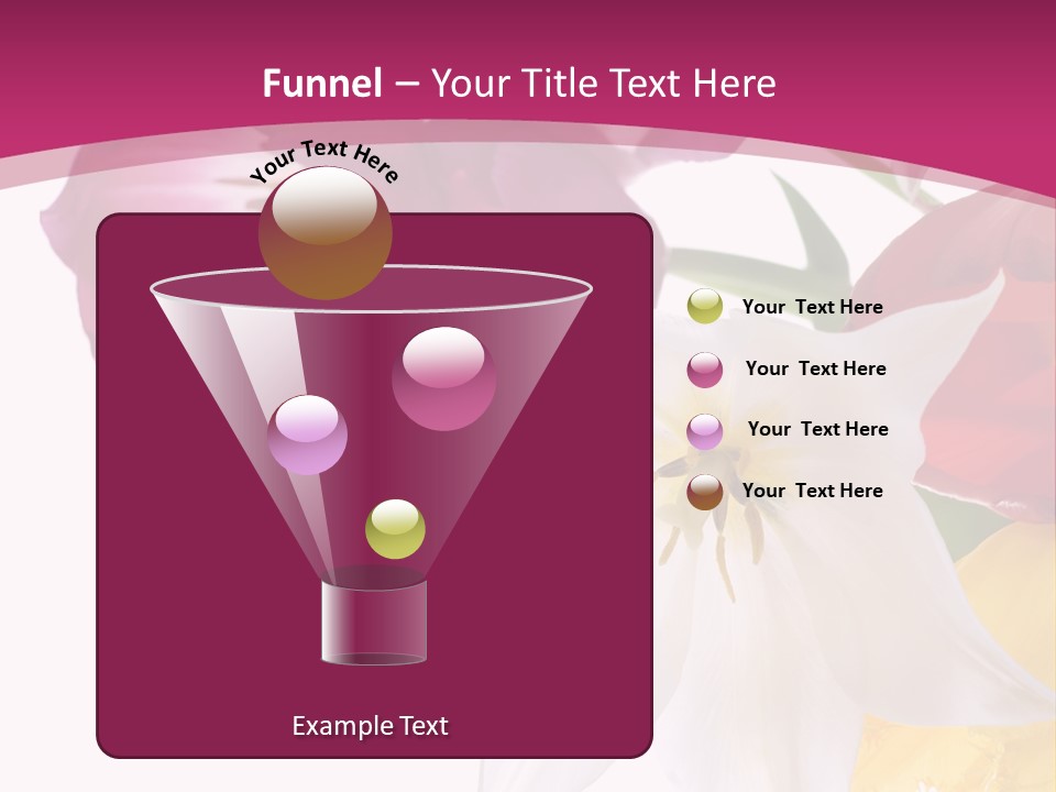 Natural Pink Text PowerPoint Template