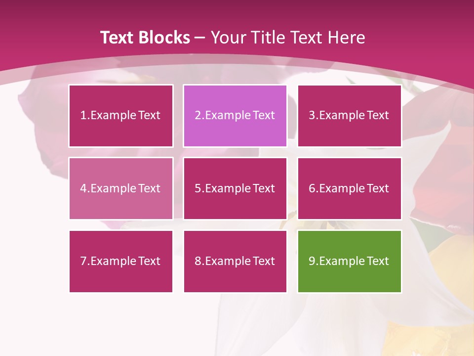 Natural Pink Text PowerPoint Template