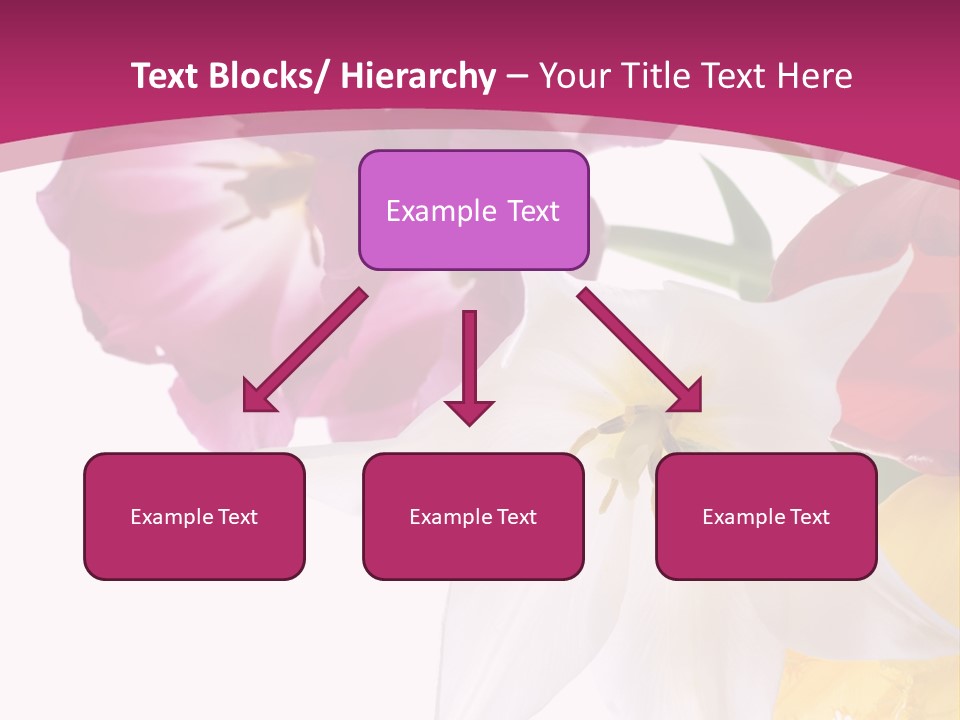 Natural Pink Text PowerPoint Template