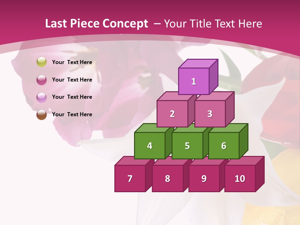 Natural Pink Text PowerPoint Template