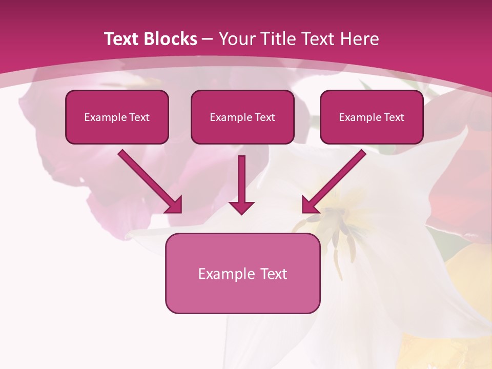 Natural Pink Text PowerPoint Template