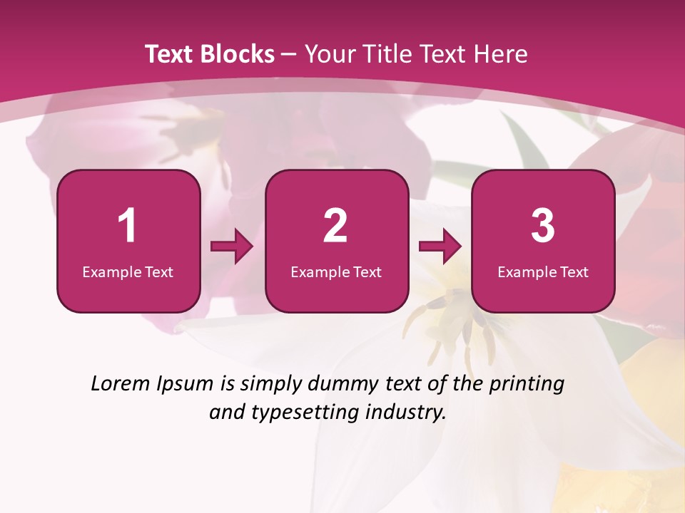 Natural Pink Text PowerPoint Template