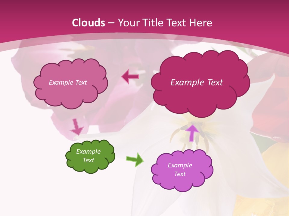 Natural Pink Text PowerPoint Template