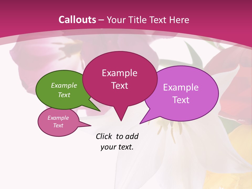 Natural Pink Text PowerPoint Template