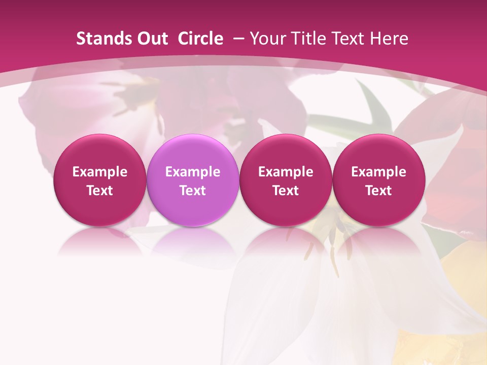 Natural Pink Text PowerPoint Template