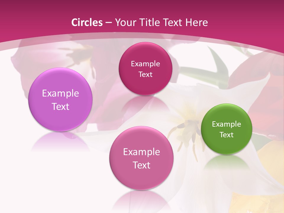 Natural Pink Text PowerPoint Template