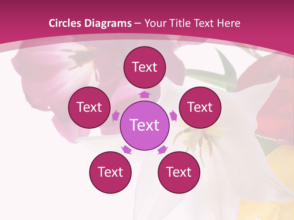 Natural Pink Text PowerPoint Template