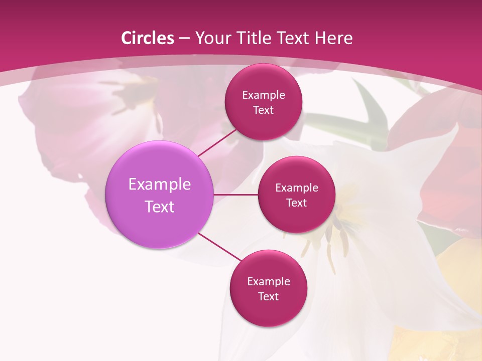 Natural Pink Text PowerPoint Template