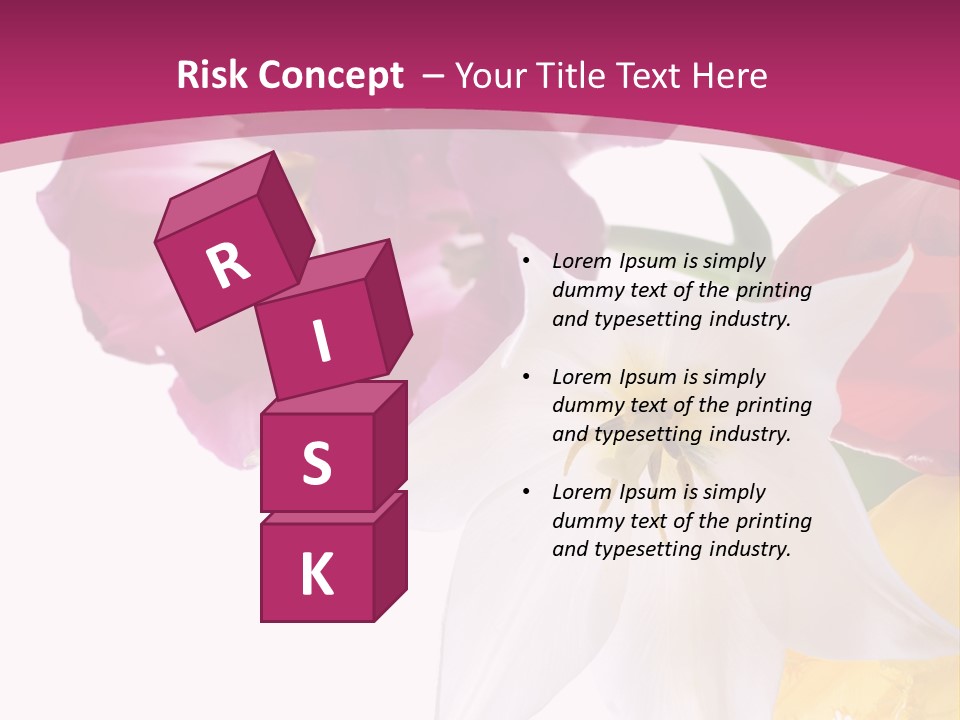 Natural Pink Text PowerPoint Template
