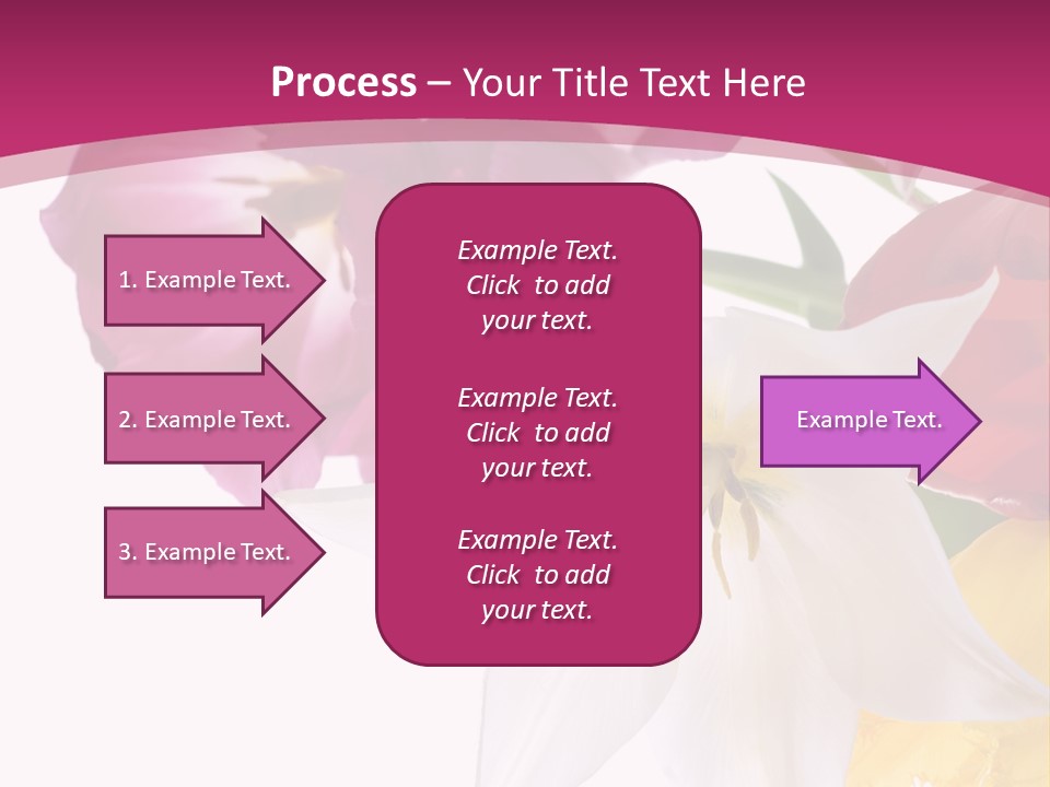 Natural Pink Text PowerPoint Template