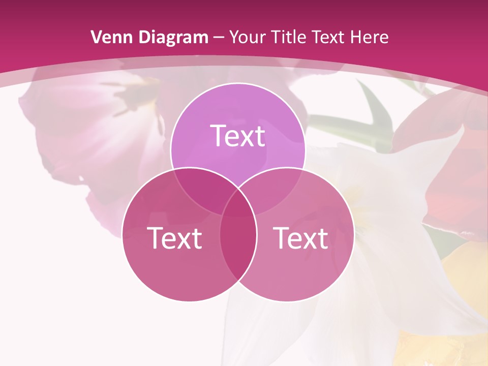 Natural Pink Text PowerPoint Template