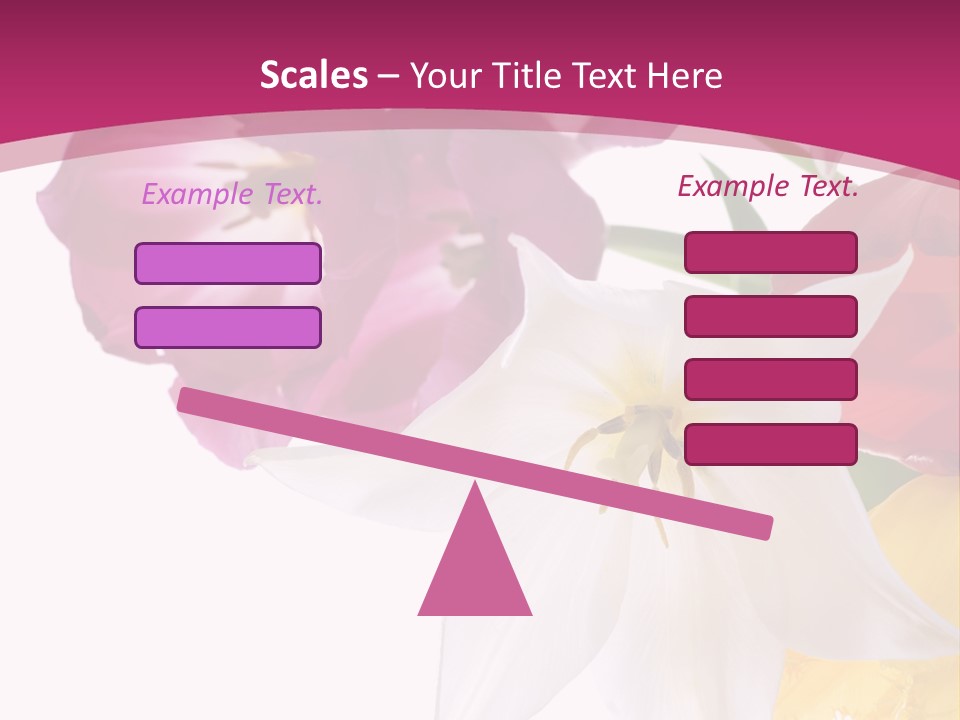 Natural Pink Text PowerPoint Template