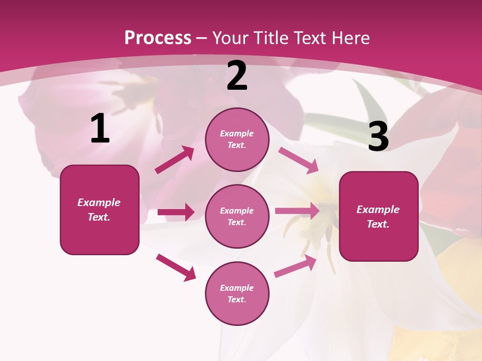 Natural Pink Text PowerPoint Template