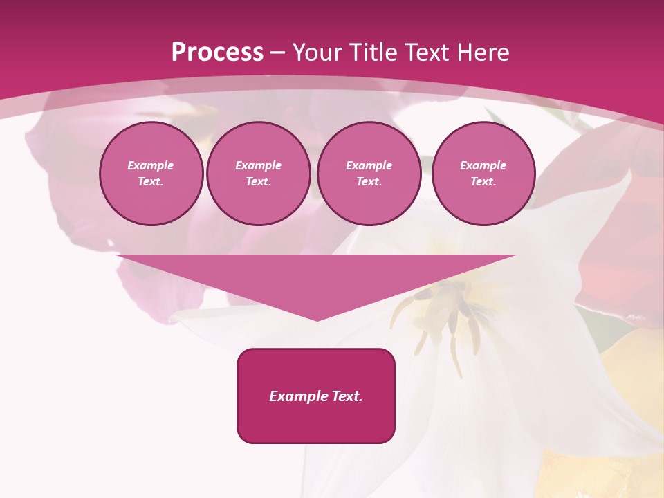 Natural Pink Text PowerPoint Template