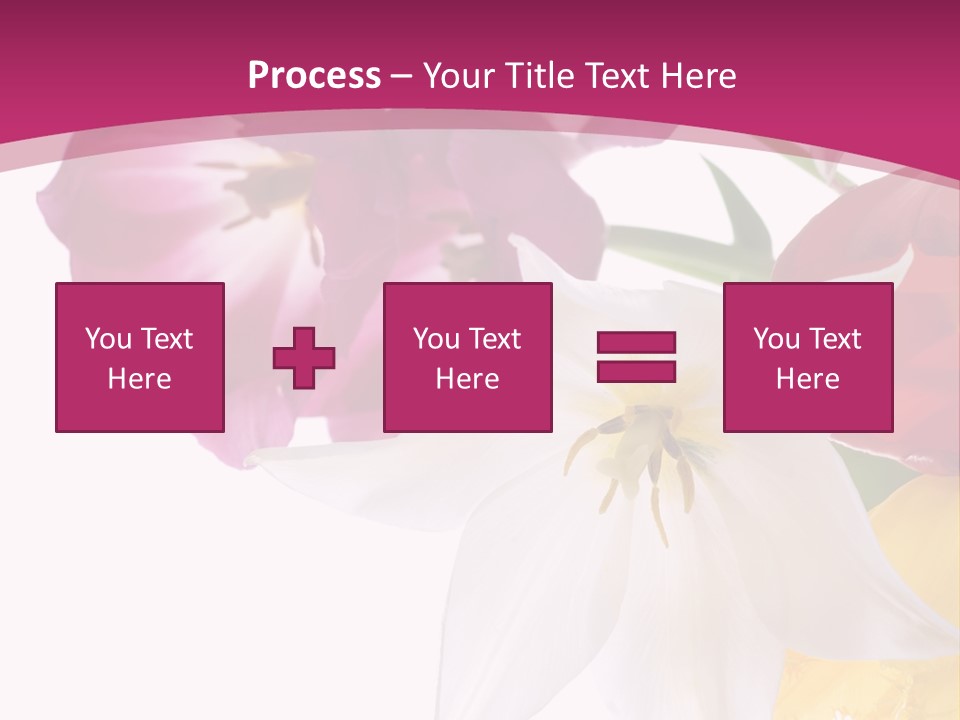 Natural Pink Text PowerPoint Template