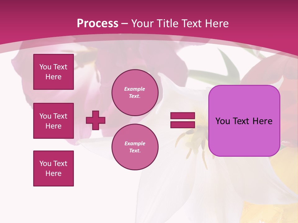 Natural Pink Text PowerPoint Template