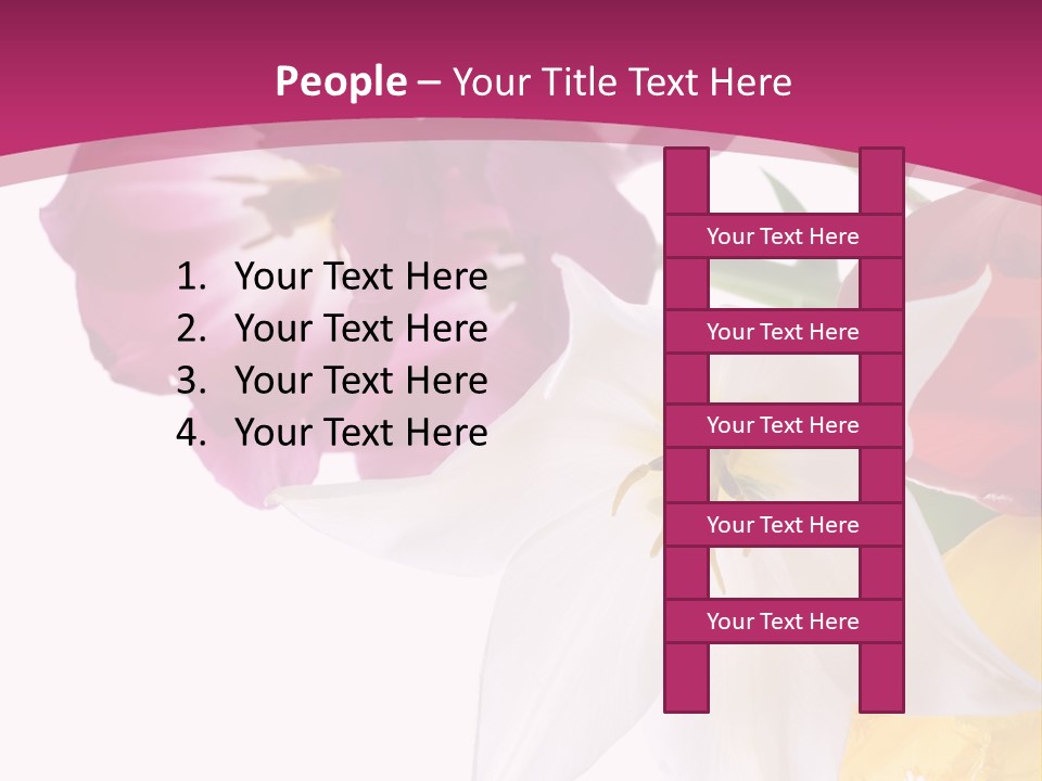 Natural Pink Text PowerPoint Template