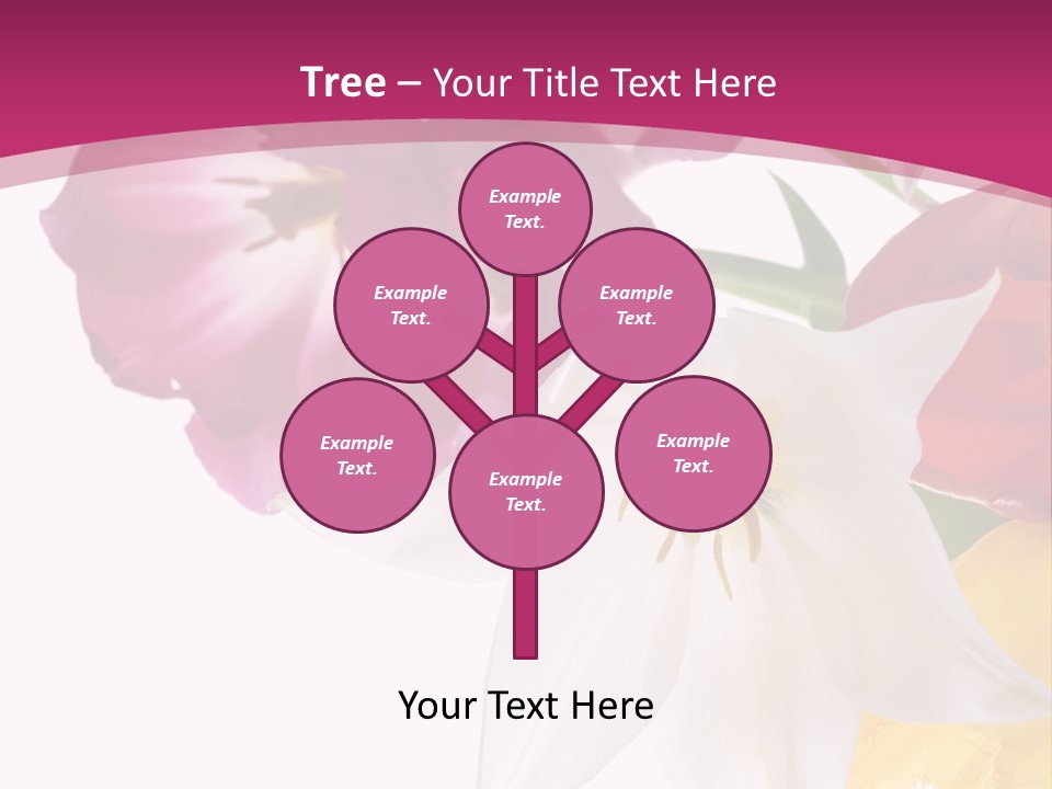 Natural Pink Text PowerPoint Template