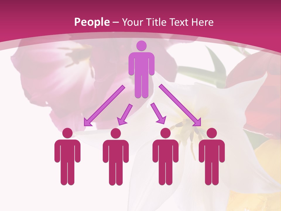 Natural Pink Text PowerPoint Template