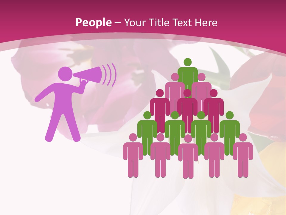Natural Pink Text PowerPoint Template