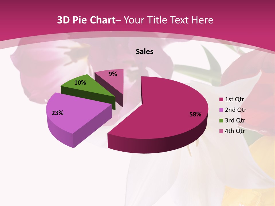 Natural Pink Text PowerPoint Template