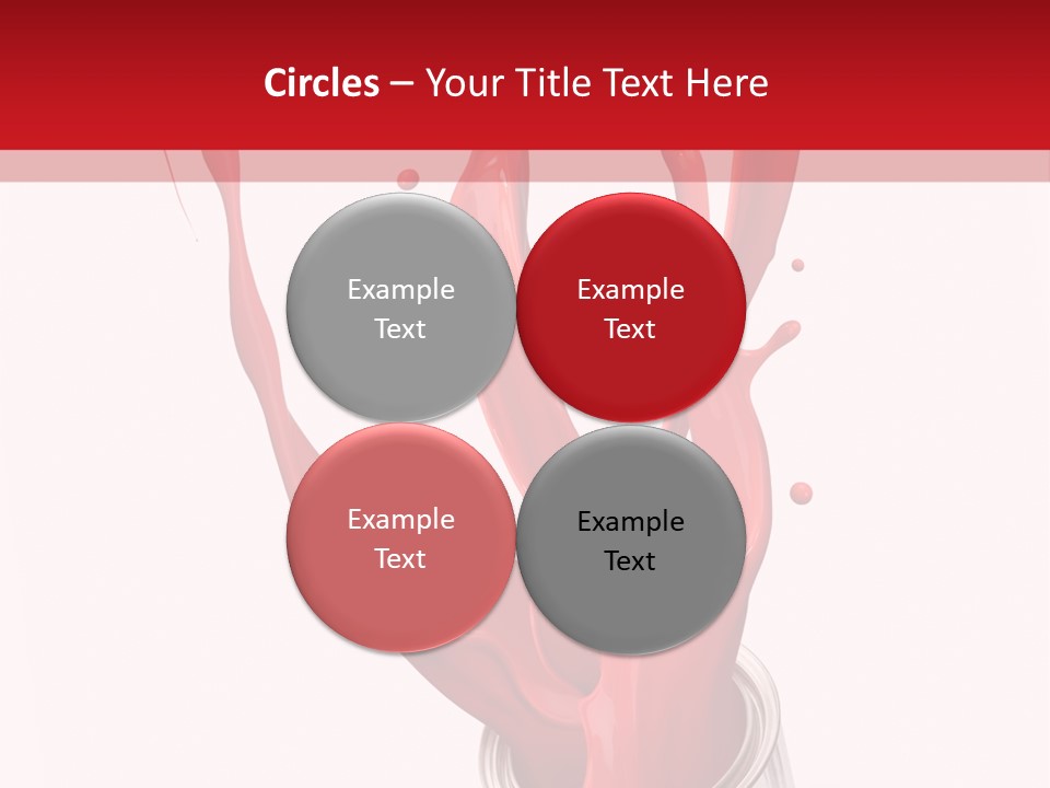 Can Red Abstract PowerPoint Template