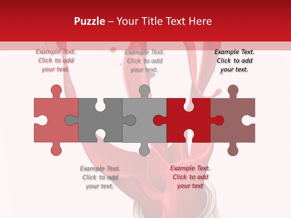 Can Red Abstract PowerPoint Template