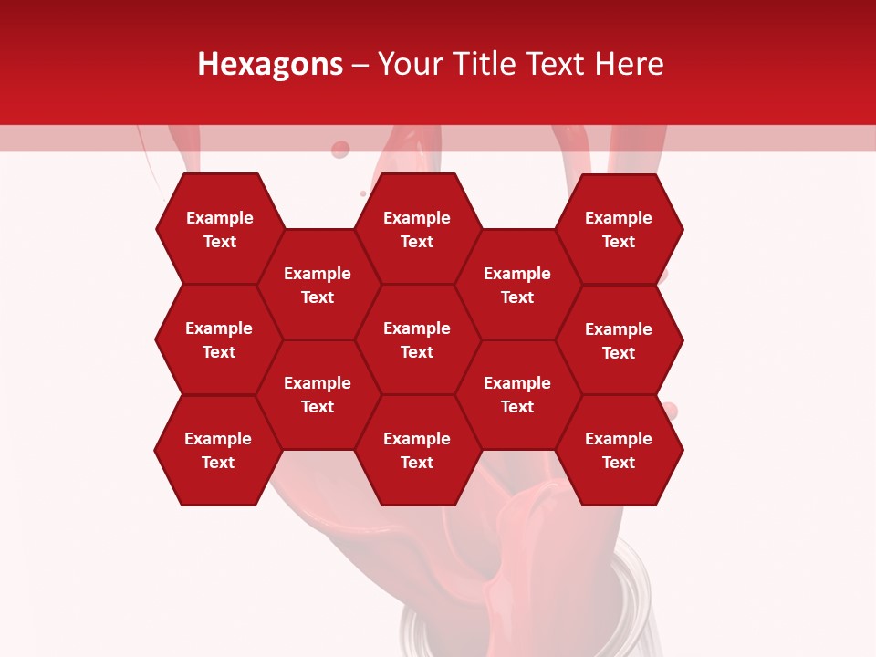 Can Red Abstract PowerPoint Template