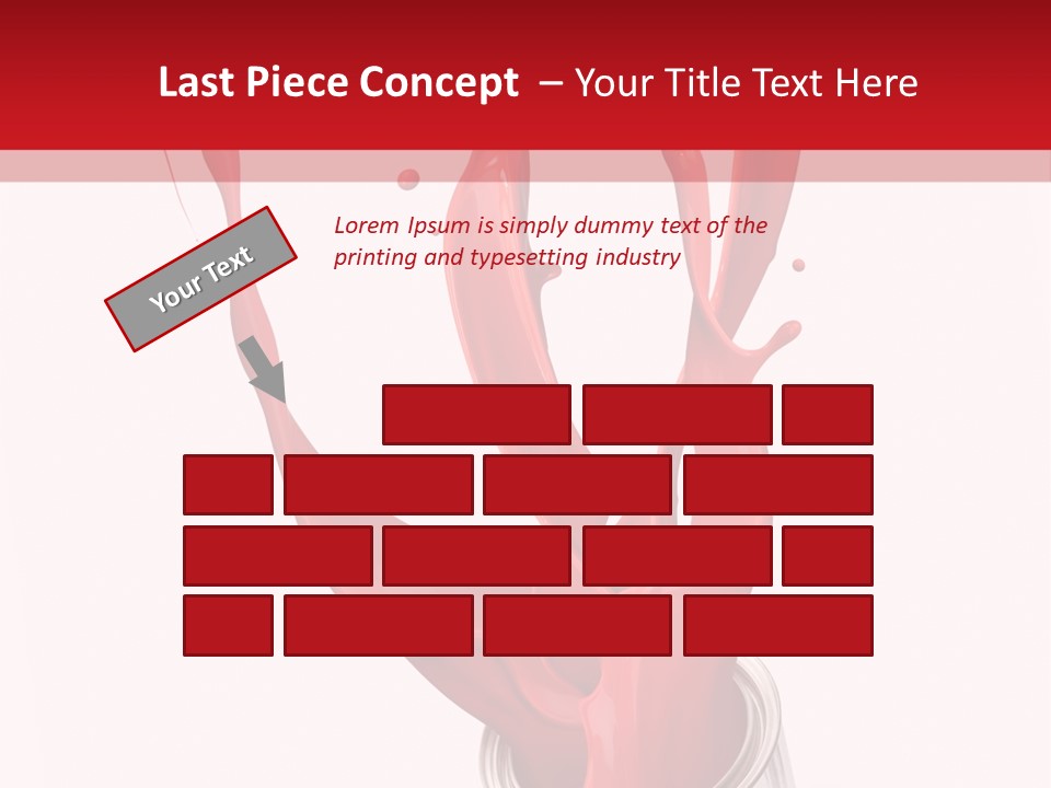 Can Red Abstract PowerPoint Template